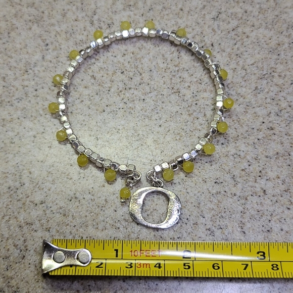 Bracelet Oregon Silver/Yellow. ADJUSTABLE - Picture 5 of 7